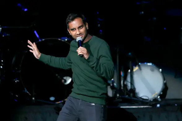 Aziz Ansari performing standup in Nov. 2017
